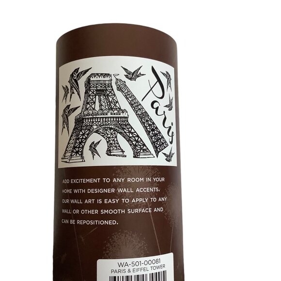Large Paris Eiffel Tower Wall Decals Reusable & Removable For Home Decor NEW - Picture 4 of 6